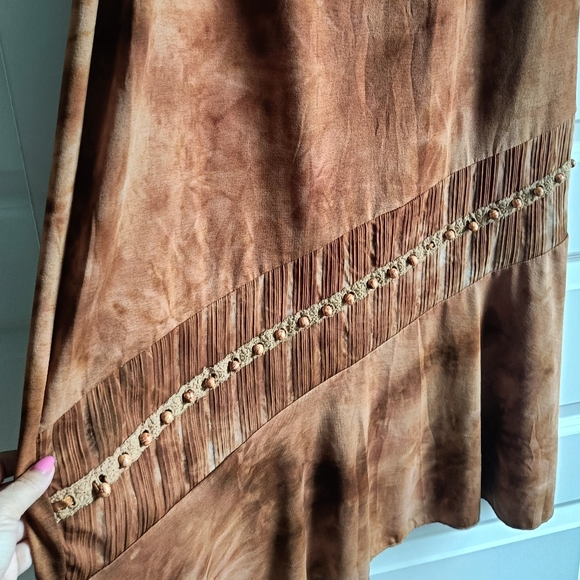 M/L🌻3 pcs.Bohemian Outfit Vintage Blouse, Maxi Skirt , crossbody bag - Picture 5 of 12